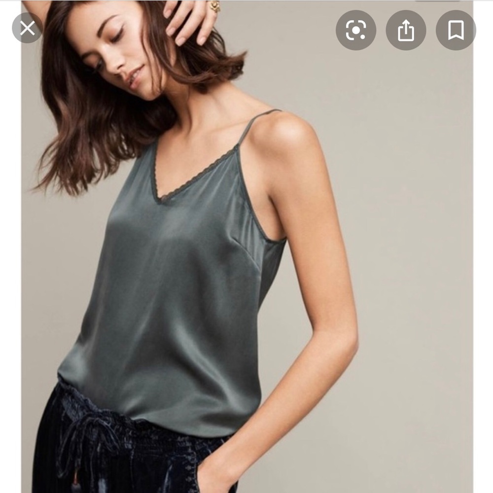 Anthropologie Silk Swing Cami XS